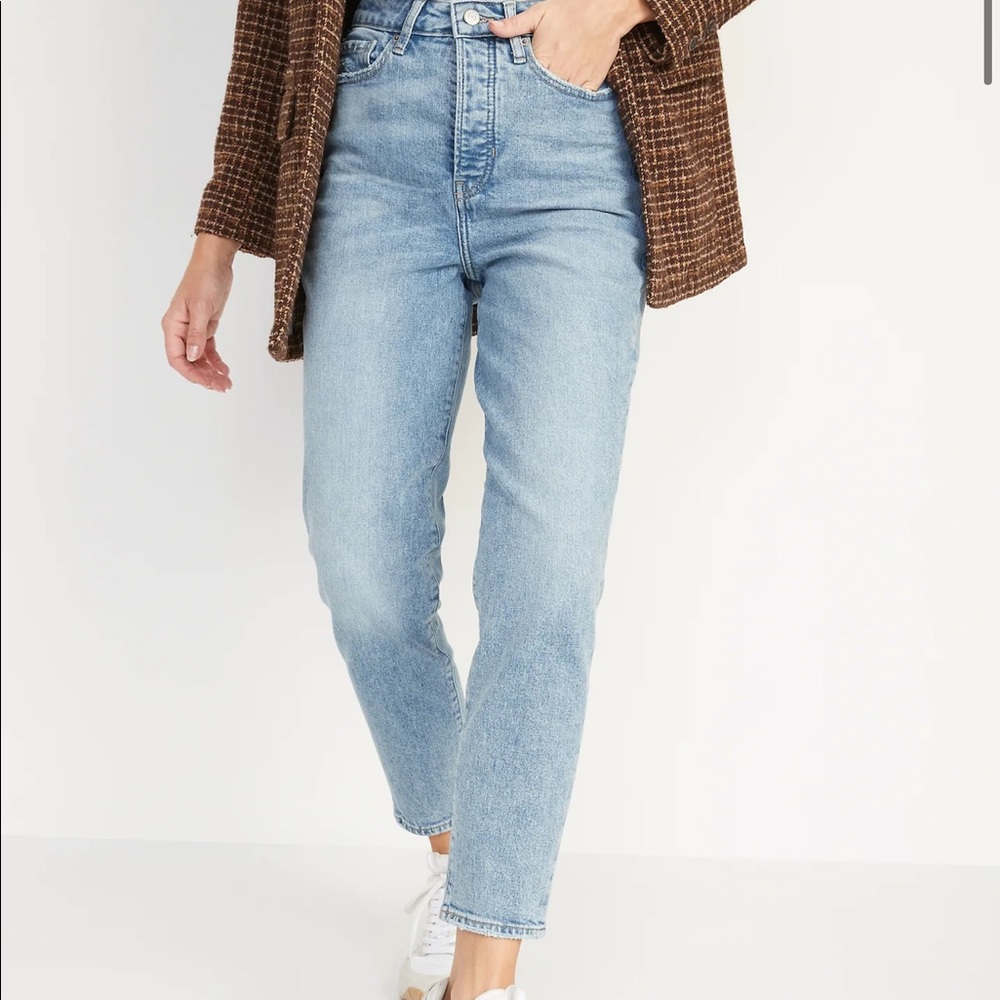NWT Higher High-Waisted Button-Fly O.G. Straight Jeans